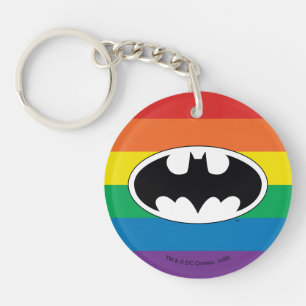 Batman Rainbow Logo Sleutelhanger