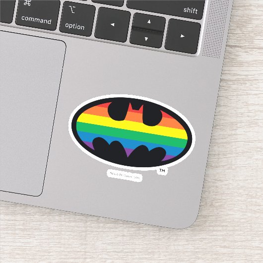 Batman Rainbow Logo Sticker (Detail)