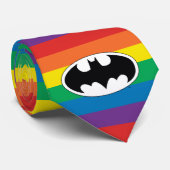 Batman Rainbow Logo Stropdas (Opgerold)