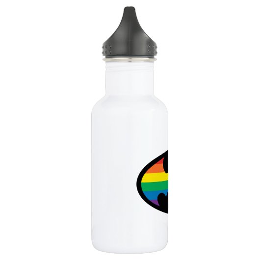Batman Rainbow Logo Waterfles (Links)