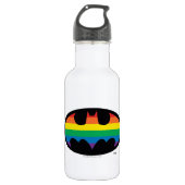 Batman Rainbow Logo Waterfles (Voorkant)