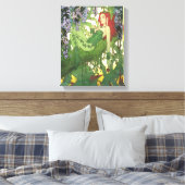 Batman Rebirth Poison Ivy Cover Illustration Canvas Afdruk (Insitu (Slaapkamer))