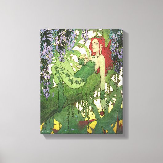 Batman Rebirth Poison Ivy Cover Illustration Canvas Afdruk (Voorkant)
