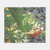 Batman Rebirth Poison Ivy Cover Illustration Fleece Deken (Voorkant (Horizontaal))