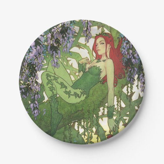 Batman Rebirth Poison Ivy Cover Illustration Papieren Bordje (Voorkant)