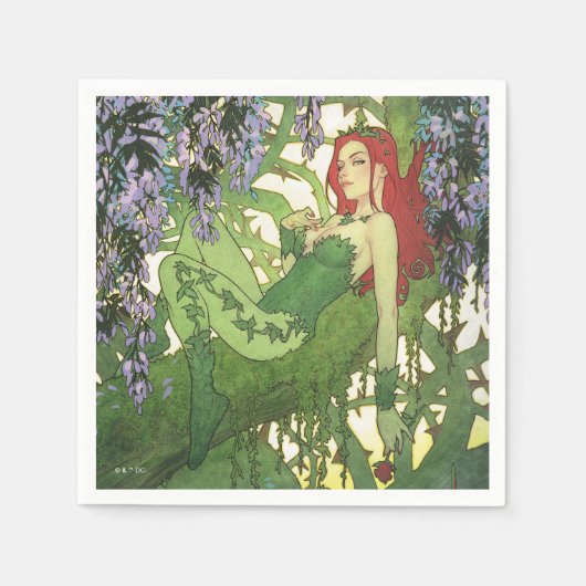 Batman Rebirth Poison Ivy Cover Illustration Servet (Voorkant)