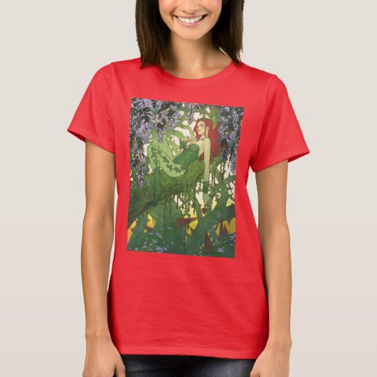 Batman Rebirth Poison Ivy Cover Illustration T-shirt (Voorkant)
