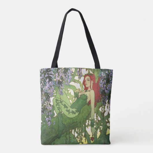 Batman Rebirth Poison Ivy Cover Illustration Tote Bag (Achterkant)