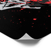 Batman Red en Black Collage Poster (Hoek)