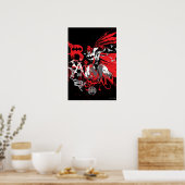 Batman Red en Black Collage Poster (Keuken)