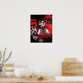 Batman Red en Black Collage Poster (Keuken)
