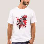 Batman Red en Black Collage T-shirt (Voorkant)