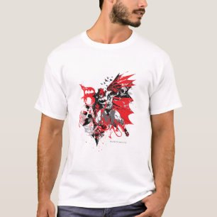 Batman Red en Black Collage T-shirt