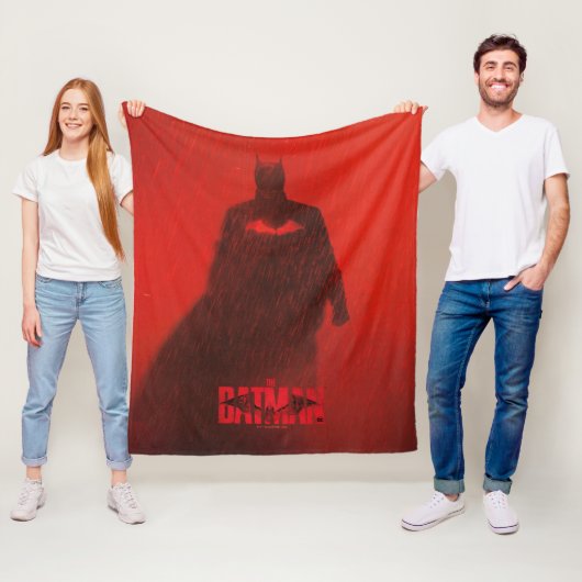 Batman Red Rain Theatrisch Poster Grafisch Fleece Deken (In situ)