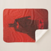 Batman Red Rain Theatrisch Poster Grafisch Sherpa Deken (Voorkant (horizontaal))