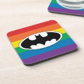 Batman Regenboog Logo Bier Onderzetter (Linkerzijde)