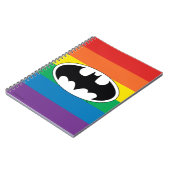 Batman Regenboog Logo Notitieboek (Linkerzijde)
