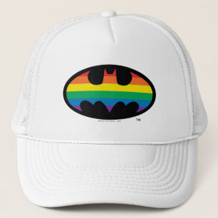 Batman Regenboog Logo Trucker Pet
