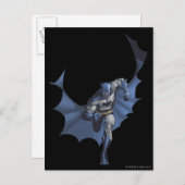 Batman rent met vliegende cape briefkaart (Voorkant / Achterkant)