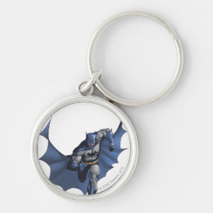 Batman rent met vliegende cape sleutelhanger