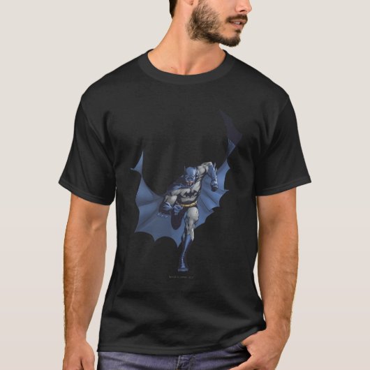 Batman rent met vliegende cape t-shirt (Voorkant)