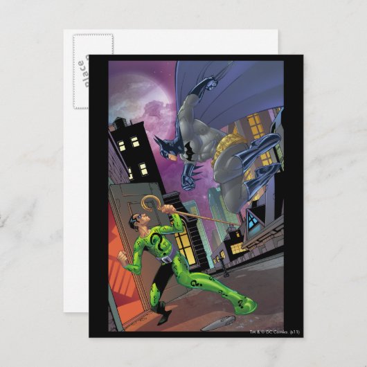 Batman - Riddler Briefkaart (Voorkant / Achterkant)