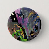 Batman - Riddler Ronde Button 5,7 Cm (Voorkant)
