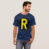 Batman Robin Logo Linker Borst T-shirt (Voorkant volledig)