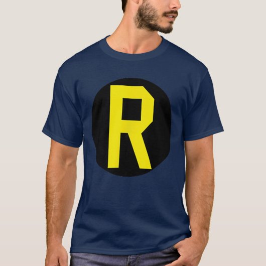 Batman Robin Logo Linker Borst T-shirt (Voorkant)