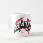 Batman | Rode en zwarte Logo Koffiemok (Voorkant links)