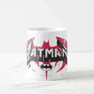 Batman   Rode en zwarte Logo Koffiemok