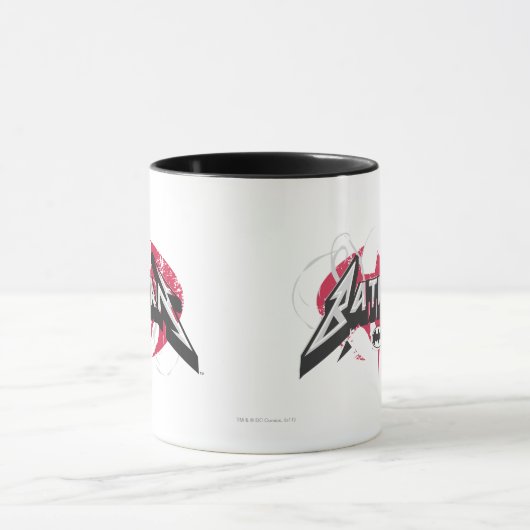 Batman | Rode en zwarte Logo Mok (Midden)