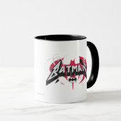 Batman | Rode en zwarte Logo Mok (Voorkant rechts)