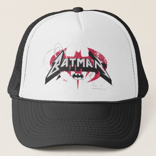 Batman | Rode en zwarte Logo Trucker Pet (Voorkant)