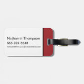 Batman Rode Gotham Icoon Bagagelabel (Achterkant horizontaal)