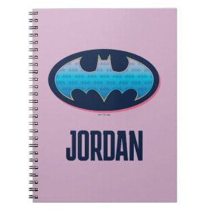 Batman Roze & Blauwe Symbool Notitieboek