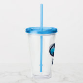 Batman | Roze en blauw symbool Acryl Drinkbeker (Rechts)