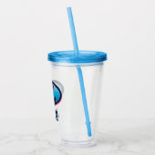 Batman | Roze en blauw symbool Acryl Drinkbeker (Links)