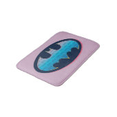 Batman | Roze en blauw symbool Badmat (Gekanteld)