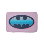Batman | Roze en blauw symbool Badmat (Voorkant)