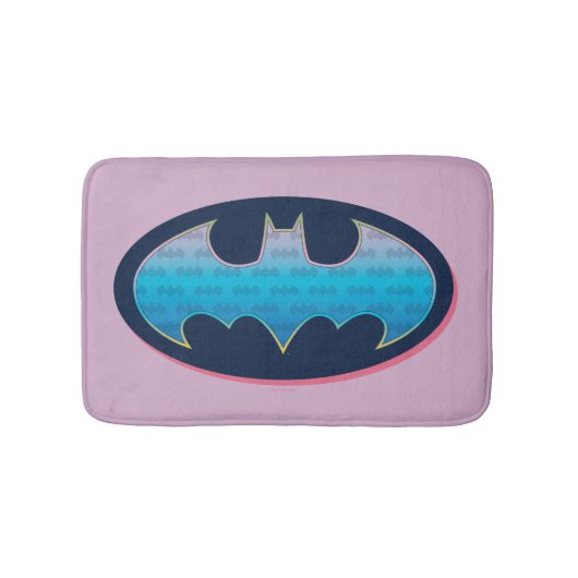 Batman | Roze en blauw symbool Badmat (Voorkant)
