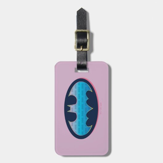Batman | Roze en blauw symbool Bagagelabel (Voorkant verticaal)