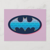 Batman | Roze en blauw symbool Briefkaart (Voorkant)