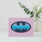 Batman | Roze en blauw symbool Briefkaart (Staand voorkant)