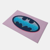 Batman | Roze en blauw symbool Deurmat (Schuin)