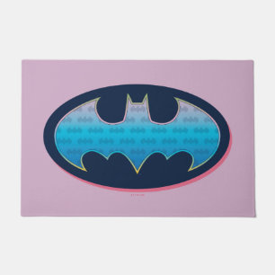Batman Roze en blauw symbool Deurmat
