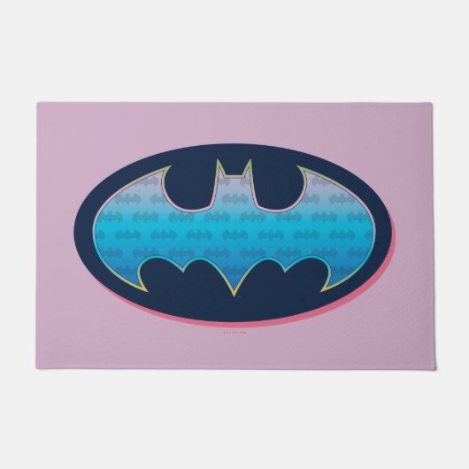 Batman | Roze en blauw symbool Deurmat (Voorkant)
