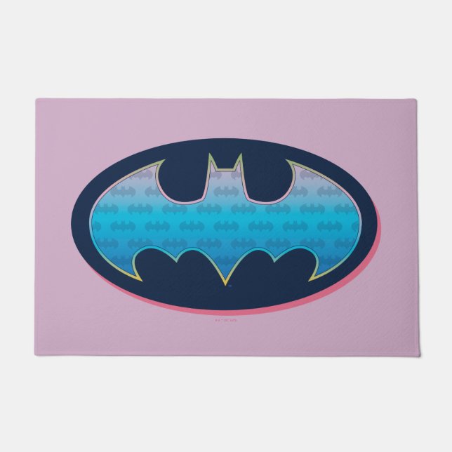 Batman | Roze en blauw symbool Deurmat (Voorkant)