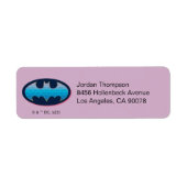 Batman | Roze en blauw symbool Etiket (Voorkant)