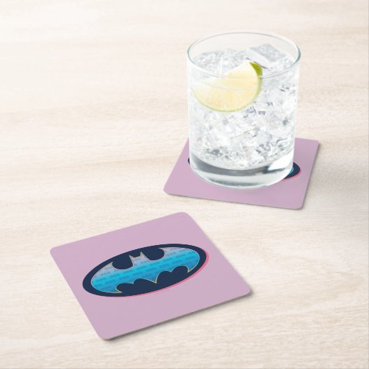 Batman | Roze en blauw symbool Kartonnen Onderzetters (Insitu)